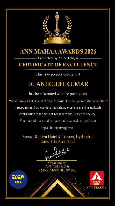 Dr. Anirudh Kumar — Certificate of Achievement